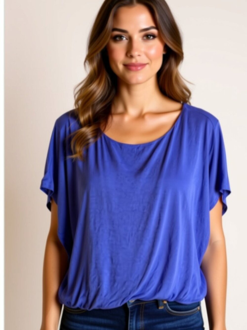 Jaclyn Smith Purple Blouse Size XL (B2)